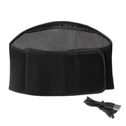 USB Electric Heating Warming Anti-cold Waist Protector Adjustable Sport Support Heat Pad Therapy Waist Belt, Size: Uniform(Black)