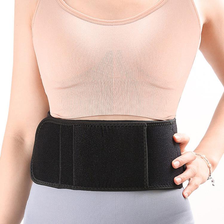 USB Electric Heating Warming Anti-cold Waist Protector Adjustable Sport Support Heat Pad Therapy Waist Belt, Size: Uniform(Black)
