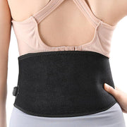 USB Electric Heating Warming Anti-cold Waist Protector Adjustable Sport Support Heat Pad Therapy Waist Belt, Size: Uniform(Black)