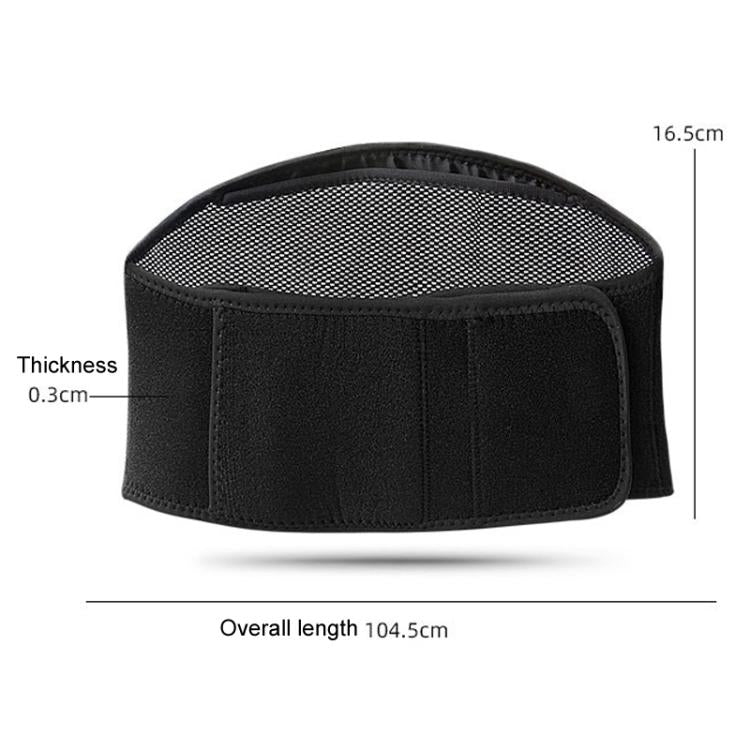 USB Electric Heating Warming Anti-cold Waist Protector Adjustable Sport Support Heat Pad Therapy Waist Belt, Size: Uniform(Black)