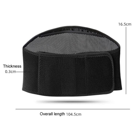 USB Electric Heating Warming Anti-cold Waist Protector Adjustable Sport Support Heat Pad Therapy Waist Belt, Size: Uniform(Black)