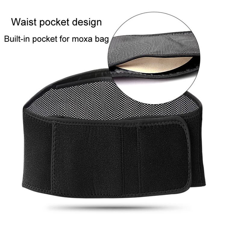 USB Electric Heating Warming Anti-cold Waist Protector Adjustable Sport Support Heat Pad Therapy Waist Belt, Size: Uniform(Black)