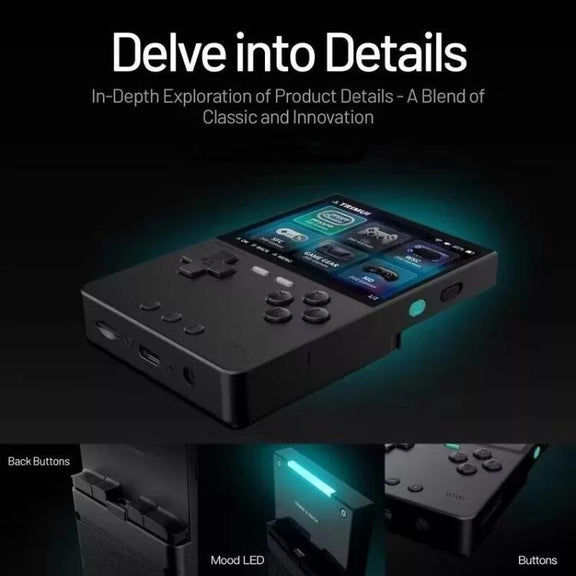 TRIMUI BRICK Open Source Pocket Console Portable Wireless Bluetooth HD Retro Arcade, Size: 128G(Black)