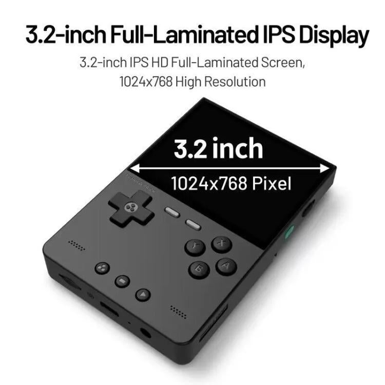 TRIMUI BRICK Open Source Pocket Console Portable Wireless Bluetooth HD Retro Arcade, Size: 128G(White)