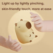 Cute Cartoon Guinea Pig Night Light Ornaments Children Silicone Pat Light(DS-CPBR-01)