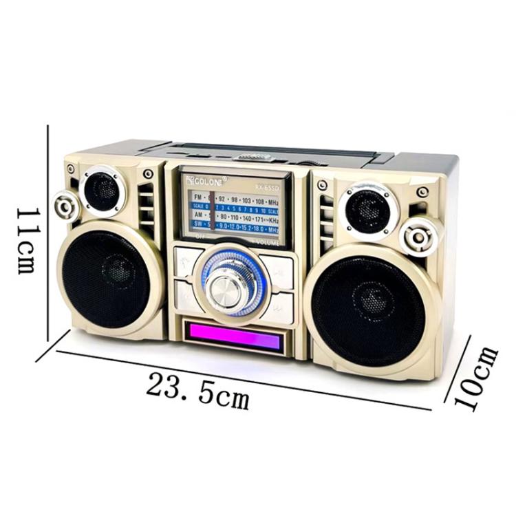COLON RX-65SD Solar Charging Stereo FM Radio Wireless Bluetooth Speaker(Random Color Delivery)