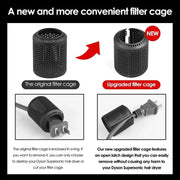 For Dyson HD01 / HD03 / HD08 / HD15 Hair Dryer Open Design Outer Filter Cover Replacement Parts(Black)