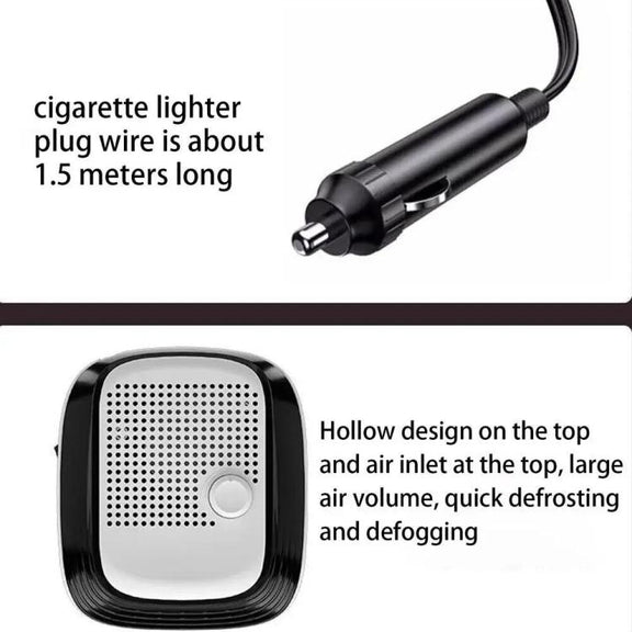 12V Fast Heating Car Heater Glass Defogger(Dark Green)
