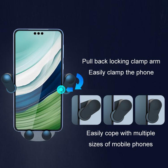 15W Mobile Phones Snap-on Car Wireless Charging Holder(Black)