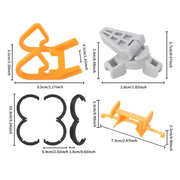 For DJI Neo CQT Impact Protection Cover + Bumper + Folding Stand + Tail Wing 4 In 1 Set(Orange)