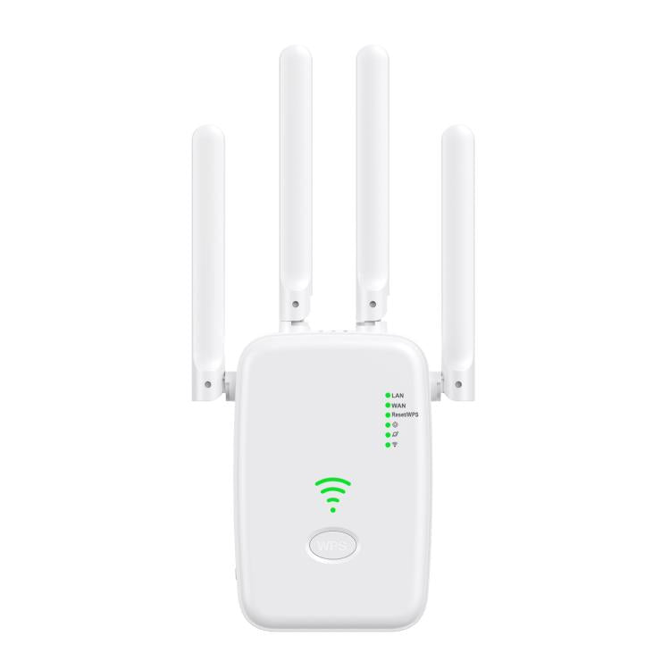 Urant U11 300Mbps 2.4G Wireless Repeater WiFi Signal Amplifier Support WPS Quick Setting US Plug White
