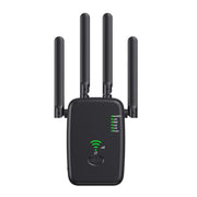 Urant U11 300Mbps 2.4G Wireless Repeater WiFi Signal Amplifier Support WPS Quick Setting UK Plug Black