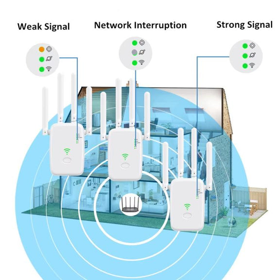 Urant U11 300Mbps 2.4G Wireless Repeater WiFi Signal Amplifier Support WPS Quick Setting UK Plug Black