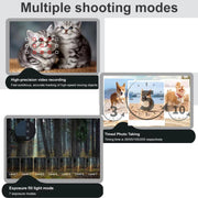 4K HD Touch Screen Digital Micro SLR Camera MP3 DSLR Camcorder 64MP Anti-Shake Vlogging Video Camera(Black)