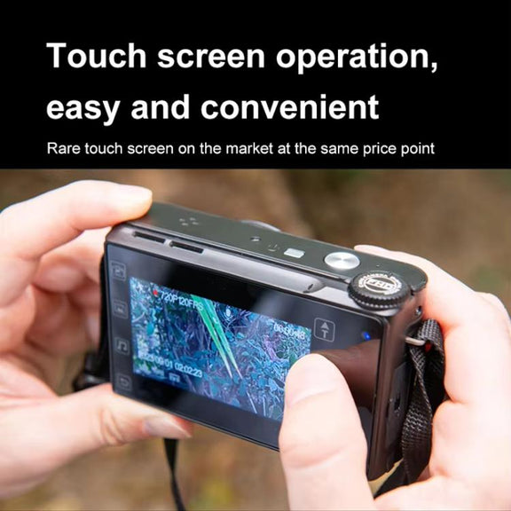 4K HD Touch Screen Digital Micro SLR Camera MP3 DSLR Camcorder 64MP Anti-Shake Vlogging Video Camera(Black)