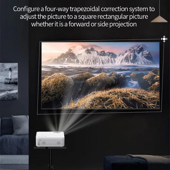 Z01 1080P 5G Bluetooth Projector Android 9.0 System Supports Mirroring Screen UK Plug