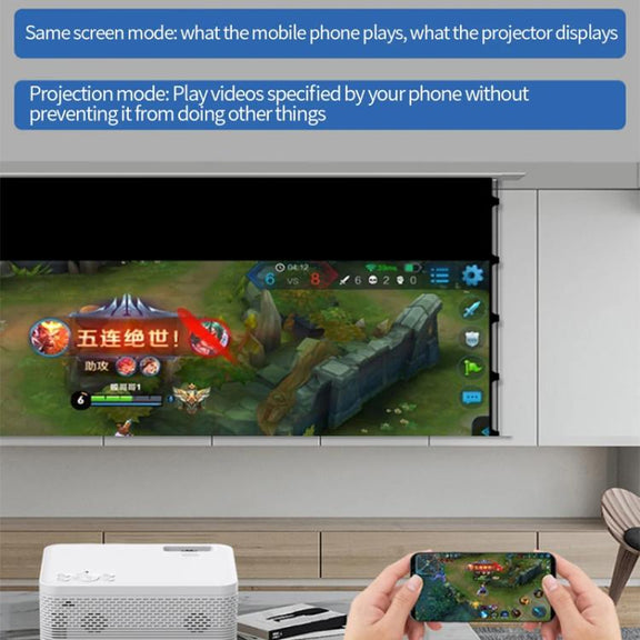Z01 1080P 5G Bluetooth Projector Android 9.0 System Supports Mirroring Screen EU Plug