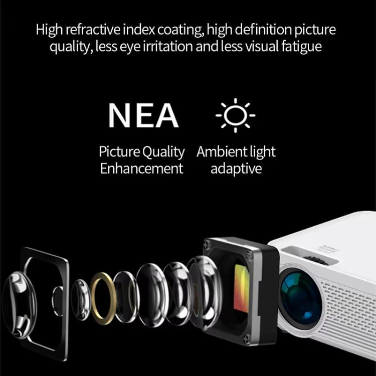 Z01 1080P 5G Bluetooth Projector Android 9.0 System Supports Mirroring Screen EU Plug