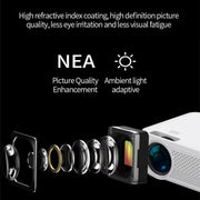 Z01 1080P 5G Bluetooth Projector Android 9.0 System Supports Mirroring Screen EU Plug