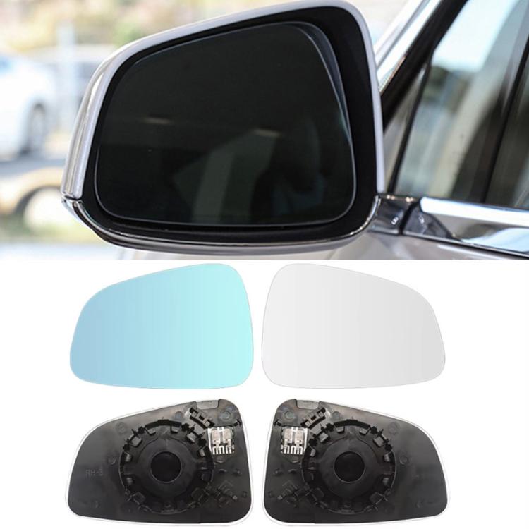 For Tesla Model S White Wide Field Of View Anti-glare Rearview Mirror Reversing Lens