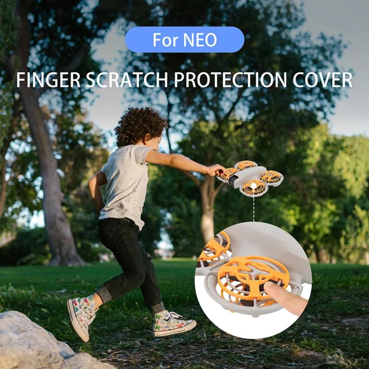 For DJI Neo CQT Drone Landing Scratch Protective Cover Prevent Finger Scratch Protective Cover Accessories, Color: Upper Gray