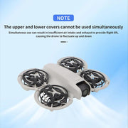For DJI Neo CQT Drone Landing Scratch Protective Cover Prevent Finger Scratch Protective Cover Accessories, Color: Lower Black