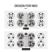 For DJI Neo CQT Drone Landing Scratch Protective Cover Prevent Finger Scratch Protective Cover Accessories, Color: Upper Black