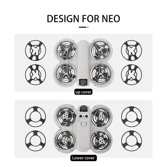 For DJI Neo CQT Drone Landing Scratch Protective Cover Prevent Finger Scratch Protective Cover Accessories, Color: Upper Black