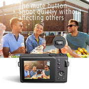 AMKOV CD-R1 24MP HD Pixel Shooting Student Camera 1080P Video Recording CCD Photo Video HD Camera(Black)