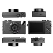 AMKOV CD-R1 24MP HD Pixel Shooting Student Camera 1080P Video Recording CCD Photo Video HD Camera(Black)