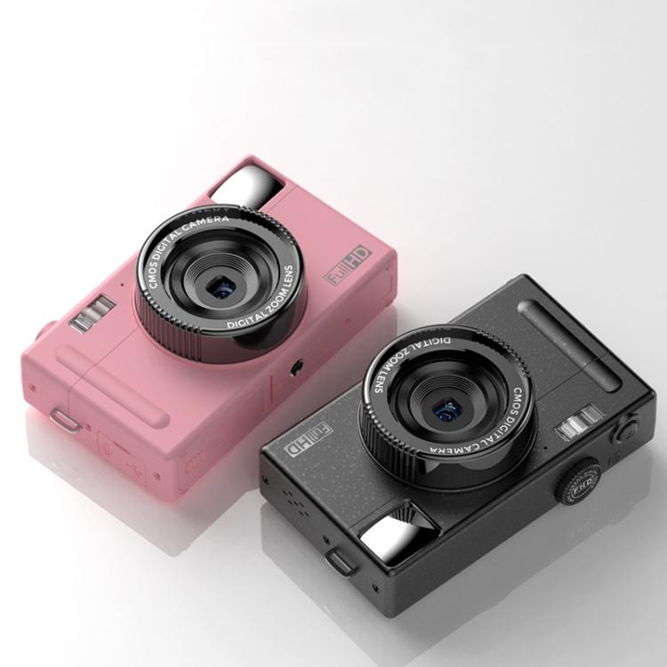 AMKOV CD-R1 24MP HD Pixel Shooting Student Camera 1080P Video Recording CCD Photo Video HD Camera(Black)