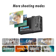 AMKOV CD-R1 24MP HD Pixel Shooting Student Camera 1080P Video Recording CCD Photo Video HD Camera(Black)