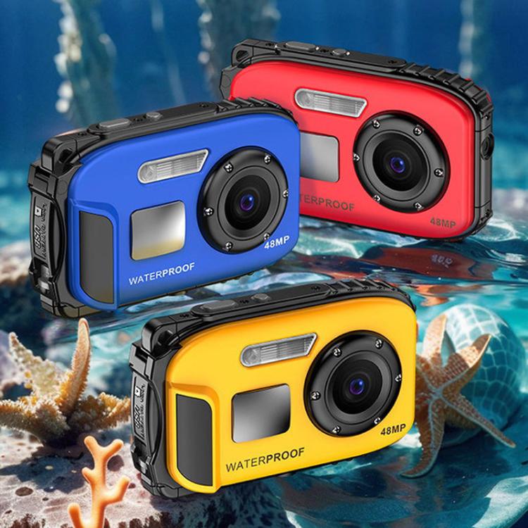 IP68 5m Water-resistant Sports Digital Camera Kids Student DV Camera(Blue)