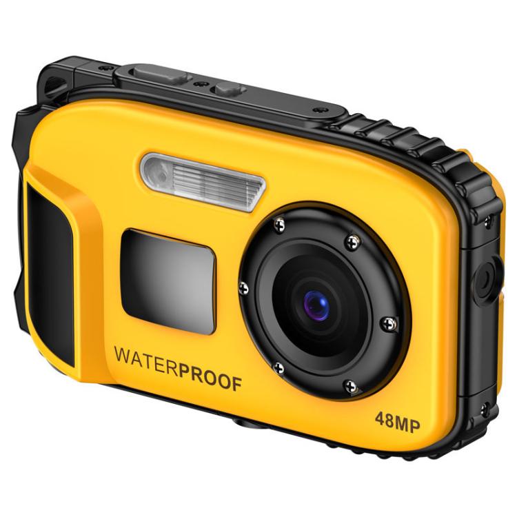IP68 5m Water-resistant Sports Digital Camera Kids Student DV Camera(Yellow)