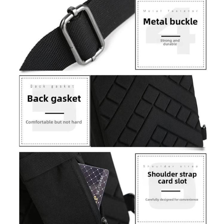 For DJI Neo BKANO NE-005 Portable Shoulder Bag Organiser Chest Bag(Black)