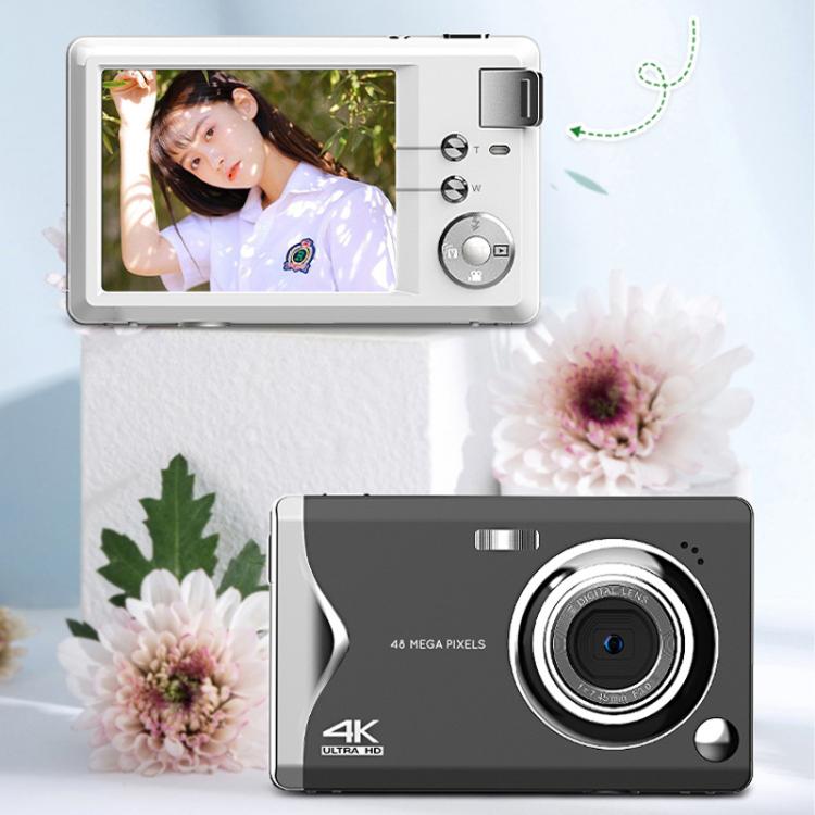4K HD 3.0-Inch IPS Screen Autofocus HD Digital Camera Student DV Camera SLR(Black)