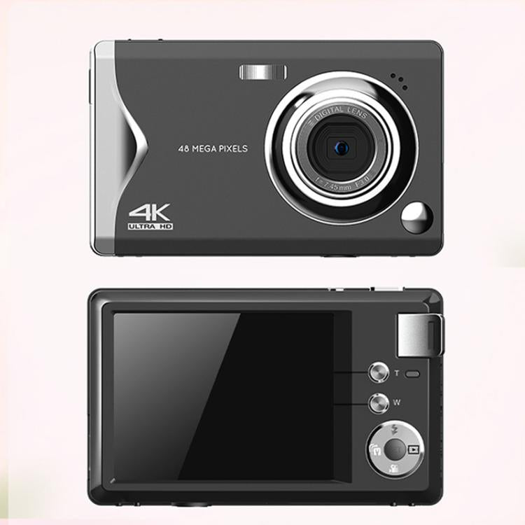 4K HD 3.0-Inch IPS Screen Autofocus HD Digital Camera Student DV Camera SLR(Black)