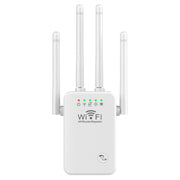 Urant U9 300Mbps 2.4G Wireless Repeater WiFi Signal Amplifier Support WPS Quick Setting US Plug White