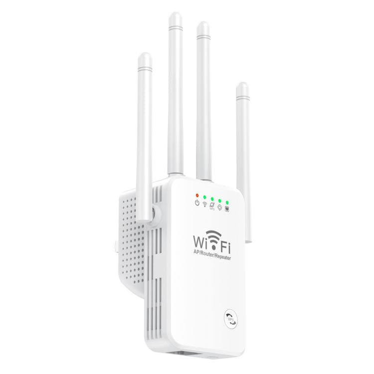 Urant U9 300Mbps 2.4G Wireless Repeater WiFi Signal Amplifier Support WPS Quick Setting EU Plug White