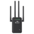 Urant U9 300Mbps 2.4G Wireless Repeater WiFi Signal Amplifier Support WPS Quick Setting UK Plug Black - Broadband Amplifiers by Urant | Online Shopping South Africa | PMC TechLife | Buy Now Pay Later Mobicred