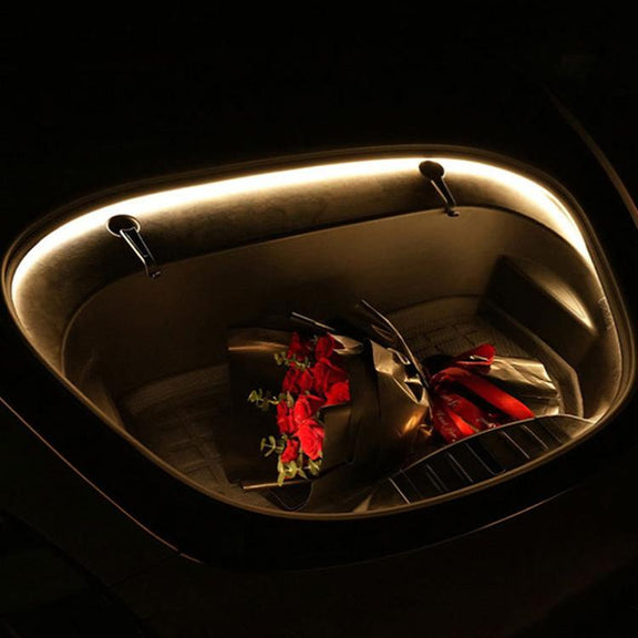 For Tesla Model 3 / Y Front Trunk Atmosphere Decorative Lights Welcome Light Bar(Warm Light)