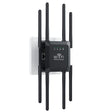 U18 300Mbps 2.4G Wireless Repeater WiFi Signal Amplifier With 8 Antennas EU Plug Black - Broadband Amplifiers by PMC TechLife | Online Shopping South Africa | PMC TechLife | Buy Now Pay Later Mobicred