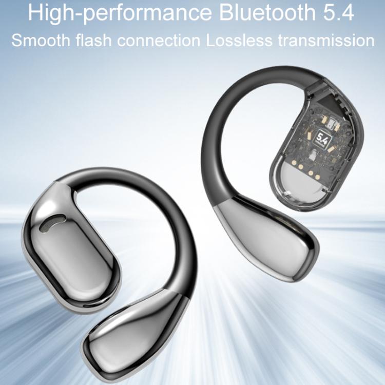 M75 On-Ear AI Intelligent Translation Language Conference Recording Wireless Digital Display Bluetooth Earphone(Pink)