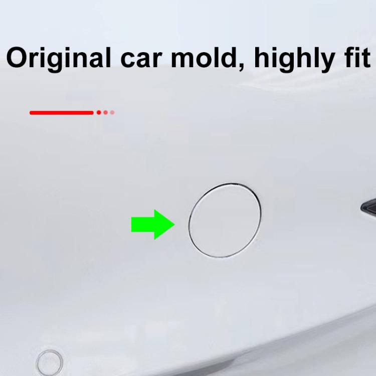 For Tesla Model 3 Front Trailer Hook Protective Cover Replacement Parts Front Towing Hole Cover(Black)