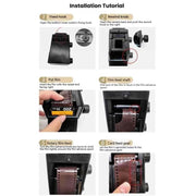 DIY Double Lens Assembly 35mm Film Camera Retro Nostalgic Double Reflection Film Camera(Black)