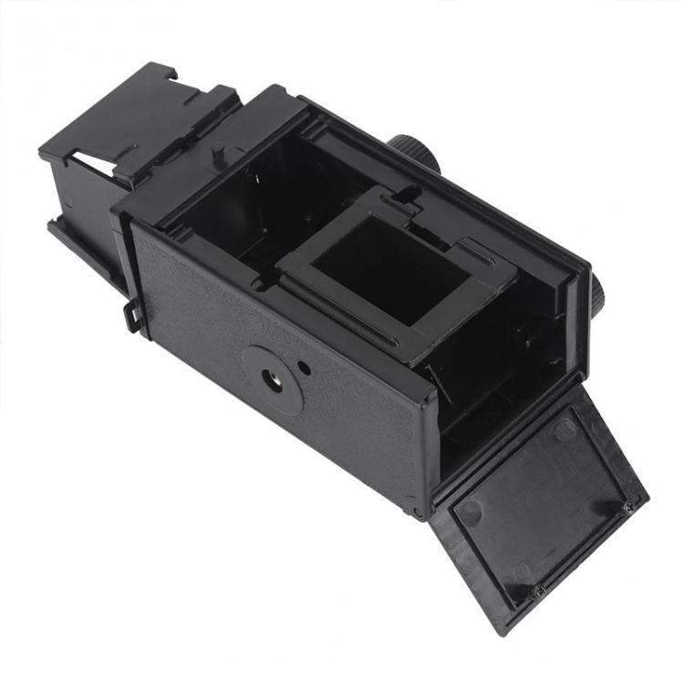 DIY Double Lens Assembly 35mm Film Camera Retro Nostalgic Double Reflection Film Camera(Black)