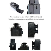 DIY Double Lens Assembly 35mm Film Camera Retro Nostalgic Double Reflection Film Camera(Black)