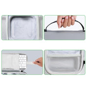 For Mac Mini M4 Pro Storage Bag Carrying Case Can Store Keyboard, Mouse(Pink)