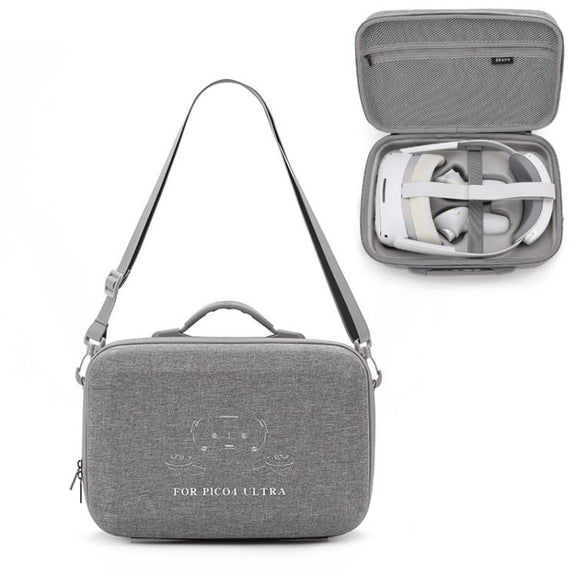 For PICO 4 Ultra BKANO P4U-001 VR Glasses Organizer Handheld Shoulder Bag(Gray)