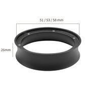 51mm Heightened Coffee Handle Powder Catch Magnetic Ring(Black)